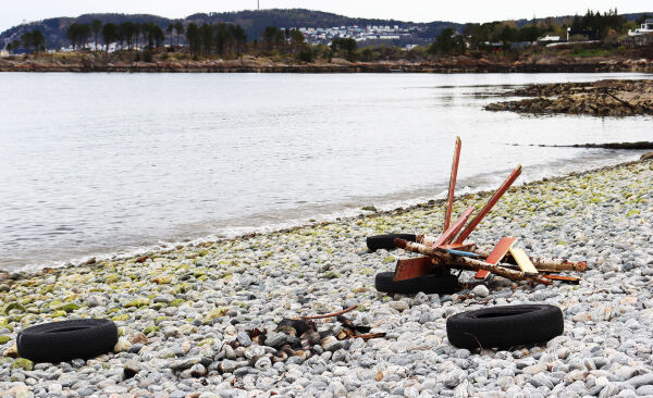 Forsøpling i fjøra