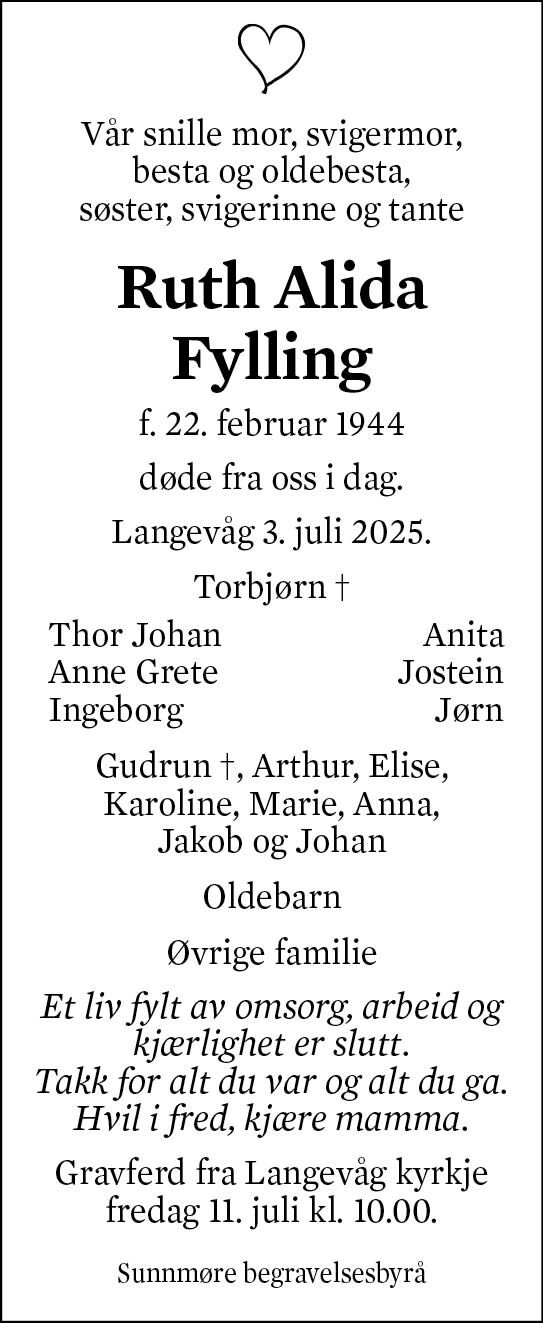 Ruth Alida Fylling