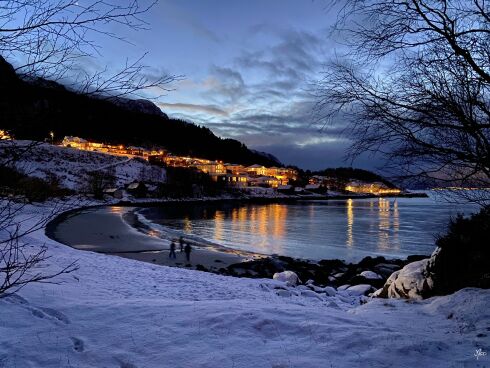 Sandvikfjøra i vinterprakt
