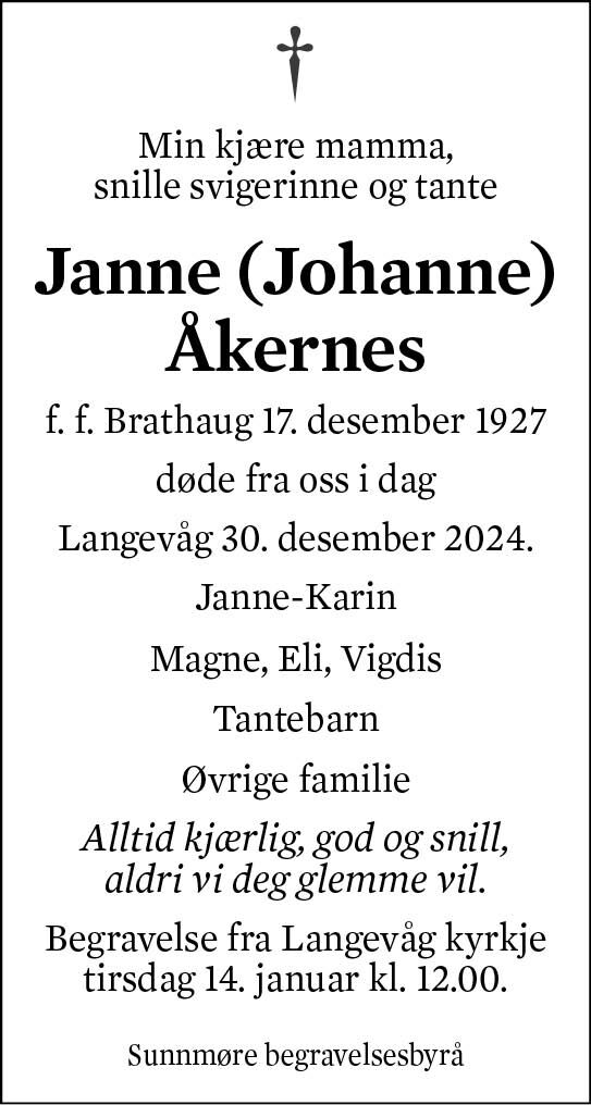 Janne (Johanne) Åkernes