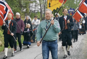 Den aller første 17. mai-feiringa på Rørstadmarka skule