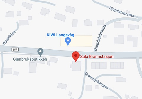 Kollisjon ved brannstasjonen