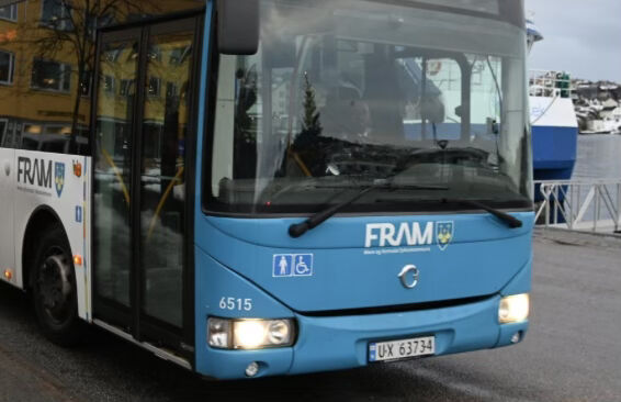 Bussen tek også midlertidig stopp