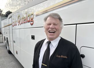 Ein mann med godt humør