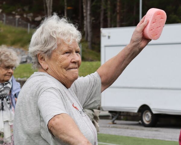 Mykje latter og litt svette