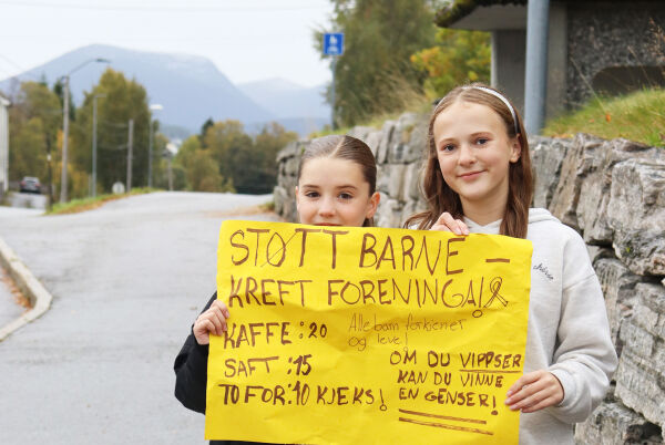 Vegkafé til støtte for barn med kreft